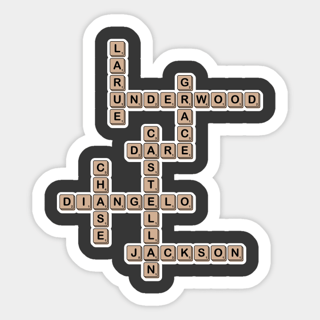 Rick Riordan Scrabble Sticker by photokapi